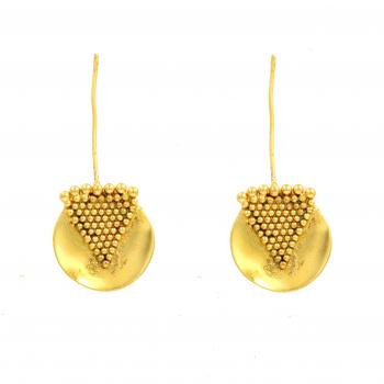 Handmade Nickel Free Gold Plated High Fashion Designer Ethnic Earring